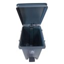Ver imagem 4 de Lixeira Plástica Pedal 20L Cinza Banheiros Cozinhas - Nobre
