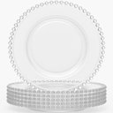 Ver imagem 7 de Conjunto 48 Pratos Rasos 28cm Pearl Cristal Wolff Transparente Redondos Restaurantes Mesa Posta