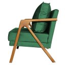 Ver imagem 4 de Kit 4 Poltronas Cadeira Marilia Recepção - Veludo Verde
