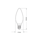 Ver imagem 3 de Kit 3 Lâmpadas Incandescente Taschibra Vela 25w E14 Leitosa 220v