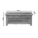 Ver imagem 3 de Baú Banco 1m de Madeira Maciça, Multiuso, Acabamento Envernizado