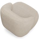 Ver imagem 6 de Kit 02 Poltronas Decorativa Orgânica Giratória para Sala Living Barolo L06 Linho Bege Escuro -