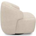 Ver imagem 7 de Kit 02 Poltronas Decorativa Orgânica Giratória para Sala Living Barolo L06 Linho Bege Escuro -