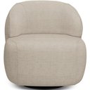 Ver imagem 3 de Kit 02 Poltronas Decorativa Orgânica Giratória para Sala Living Barolo L06 Linho Bege Escuro -