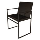 Ver imagem 3 de Kit 2 Poltronas Industriais Isa Estofadas Veludo para Sala Quarto e Recepção - Preto