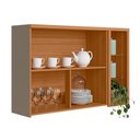 Ver imagem 5 de Aéreo Duplo 120cm Arya 100% Mdf Jequitibá/gris Fosco - Sallar Home