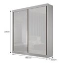 Ver imagem 2 de Guarda Roupa São Paulo 2 Portas Branco - Leifer