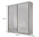 Ver imagem 2 de Guarda Roupa São Paulo 2 Portas Branco - Leifer