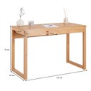 Ver imagem 4 de Mesa Escrivaninha Madeira 2 Gavetas Noah Idimex