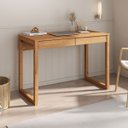 Ver imagem 3 de Mesa Escrivaninha Madeira 2 Gavetas Noah Idimex