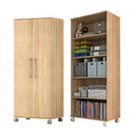 Ver imagem 4 de Armário de Escritório Marcela 2 Portas 4 Prateleiras 140cm