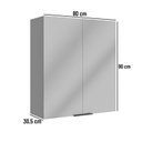 Ver imagem 3 de Armário Aéreo para Cozinha 80cm 2 Portas Lumina Cinza