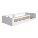 Ver mais imagens de Cama de Chão Solteiro sem Colchão Branco Linha Affetto Aft008 Completa Móveis