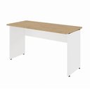 Ver imagem 2 de Mesa Retangular Escrivaninha 150 cm X 60 cm Tampo 25 mm Pés Painel F5 Office Cor:Macadâmia com