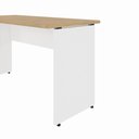 Ver imagem 5 de Mesa Retangular Escrivaninha 150 cm X 60 cm Tampo 25 mm Pés Painel F5 Office Cor:Macadâmia com