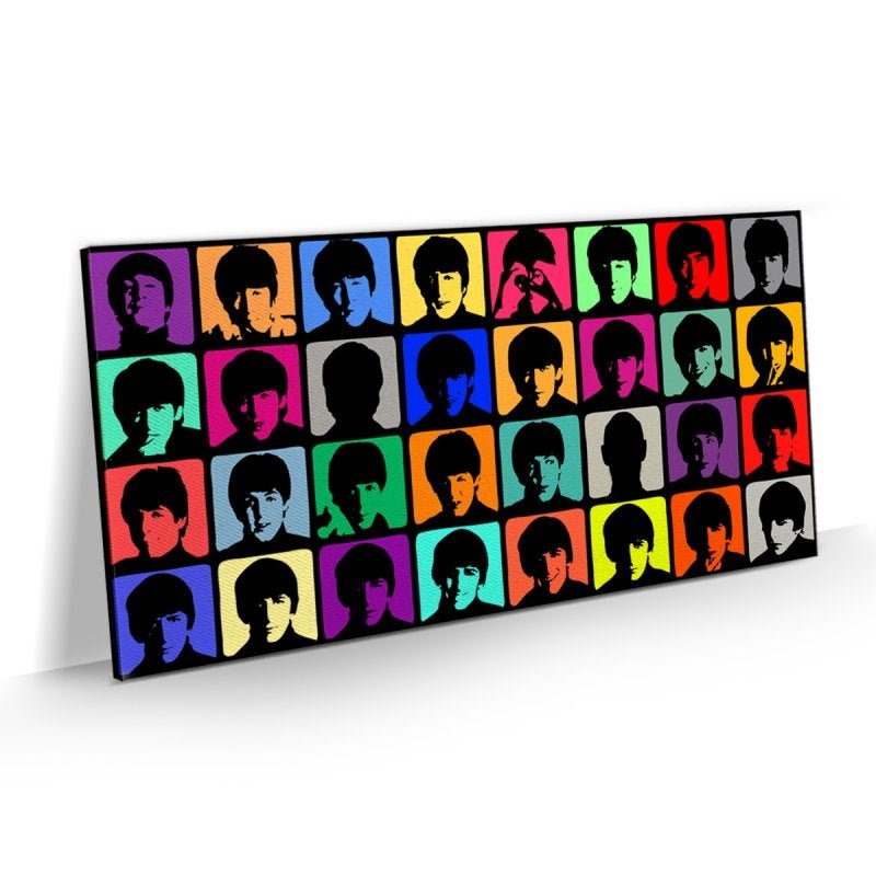 Quadro Banda Rock Beatles Pop Art Grande Sala Bar 100x50 - 1