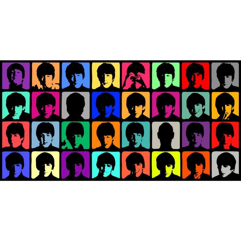 Quadro Banda Rock Beatles Pop Art Grande Sala Bar 100x50 - 2