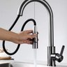 Torneira Extensivel Gourmet Cozinha Mesa Bancada Pia Ducha Dois Jatos Monocomando Articulada Agua Qu - 2