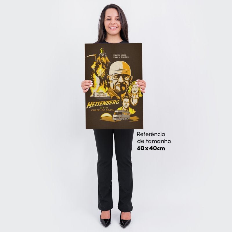 Quadro Breaking Bad Estilo Cartaz Estilizado 60x40 - 3