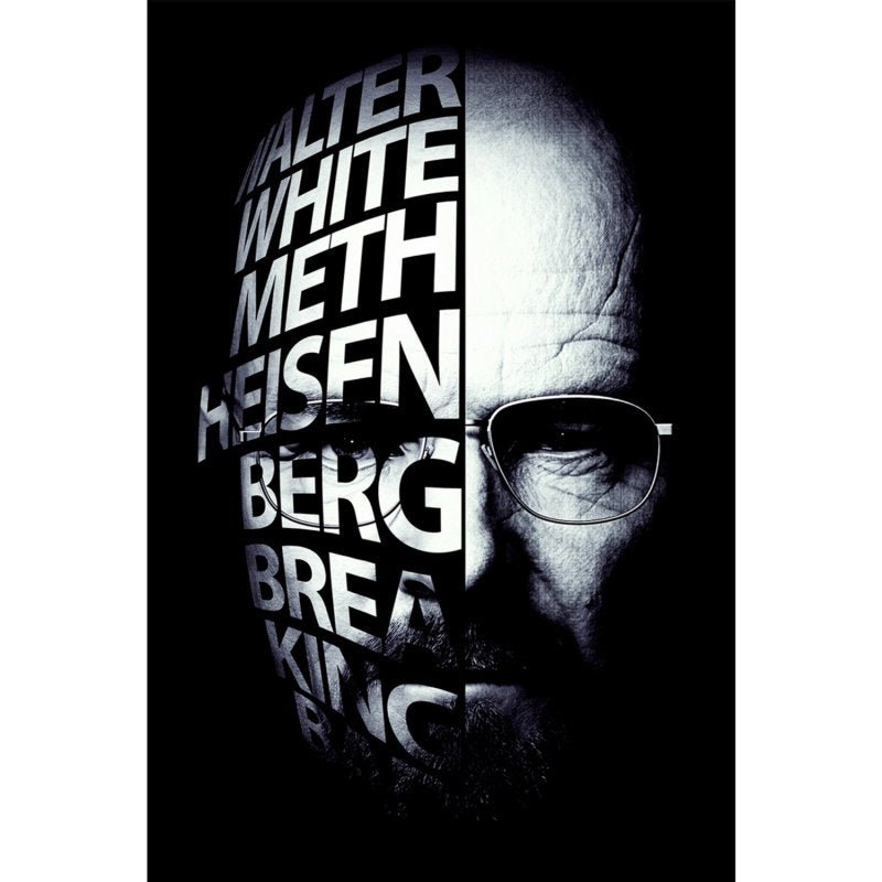 Quadro Breaking Bad Grande Heisenberg Face Decorativo 90x60 - 2