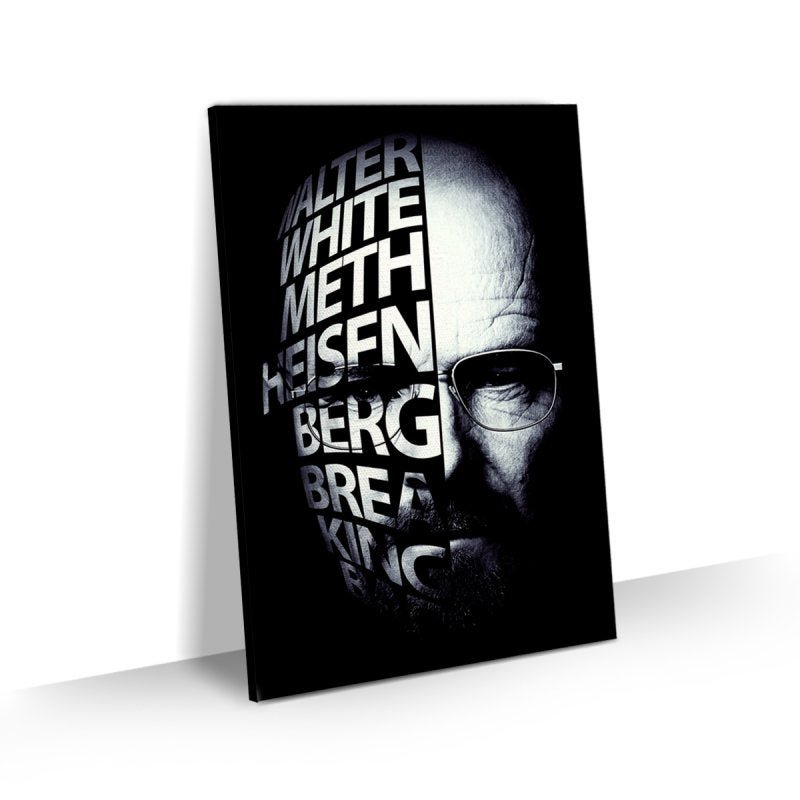 Quadro Breaking Bad Grande Heisenberg Face Decorativo 90x60 - 1