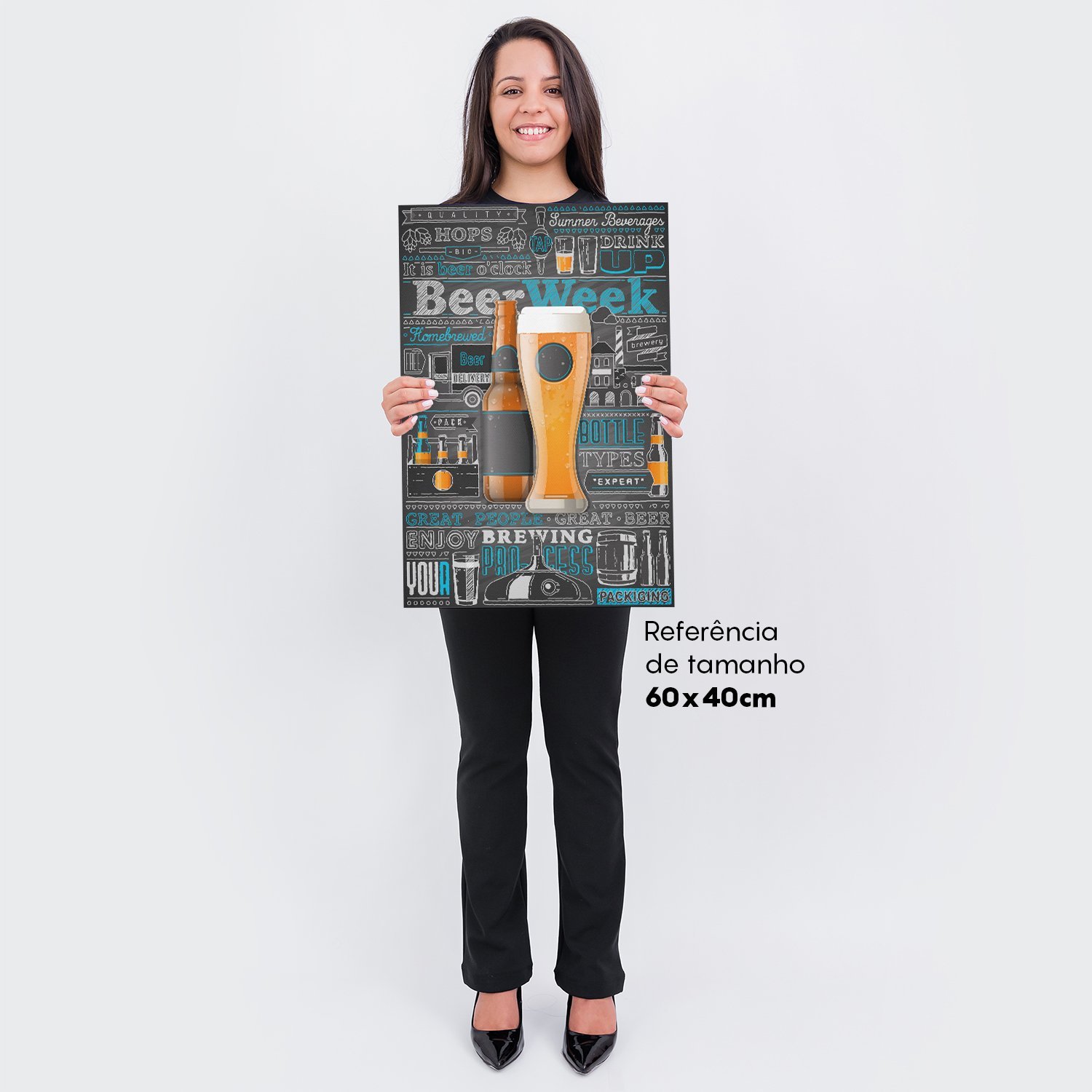 Quadro Cerveja Artesanal Beer Week Bar Churrasqueira 60x40 - 2