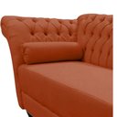 Ver imagem 5 de Recamier Decorativo Divã Styllus Lado Direito Veludo Terracota