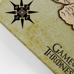 Quadro Game of Thrones Grande Mapa Westeros 7 Reinos 90x60 - 3