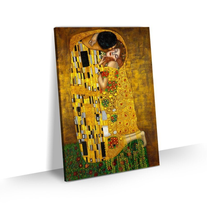 Quadro Gustav Klimt O Beijo Grande Tela Tecido Canvas 90x60 - 1