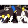Quadro Os Simpsons Beatles Abbey Road Decorativo 60x40 - 2
