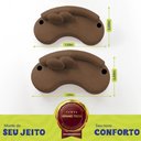 Ver imagem 4 de Conjunto de Sofá 3 e 2 Lugares Veda Xpand Tech Tecido Bouclê Marrom Cama Inbox