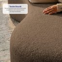 Ver imagem 5 de Conjunto de Sofá 3 e 2 Lugares Veda Xpand Tech Tecido Bouclê Marrom Cama Inbox
