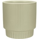 Ver imagem 1 de Cachepô Vaso Enfeite Decorativo Redondo Home&co Cerâmica 12x12x12cm Bege