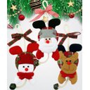 Ver imagem 2 de Kit 6 Pendente Natalino Boneco de Neve Rena Papai Noel 18cm