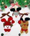 Ver imagem 2 de Kit 6 Pendente Natalino Boneco de Neve Rena Papai Noel 18cm