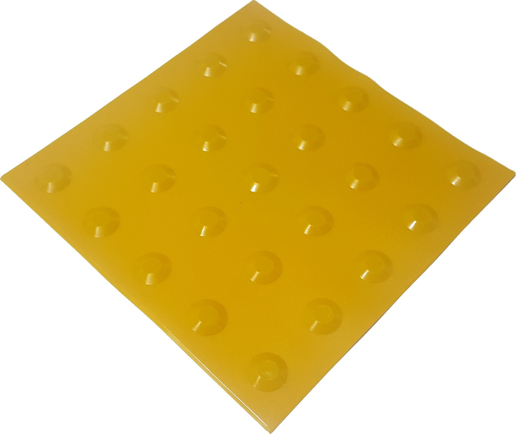 Piso Tátil Alerta Pvc Amarelo 16 Peças 25x25cm Nbr9050 - 2