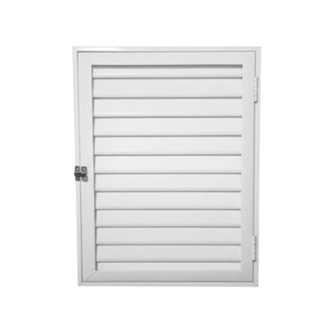 Portinhola Veneziana Alumínio 60x80cm Abertura Direita Kazan Branco