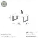 Ver imagem 4 de Mesa de Centro Retangular 67 X 44cm Industrial Freijó/preto - Dalla Costa