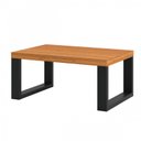 Ver imagem 2 de Mesa de Centro Retangular 67 X 44cm Industrial Freijó/preto - Dalla Costa