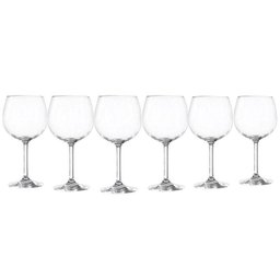 Jogo 06 taças burgundy 570 ml gastro bohemia - 3 Jogo 06 taças burgundy 570 ml gastro bohemia - 3