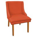 Ver imagem 2 de Kit 2 Cadeira Poltrona Decorativa Liz Suede Laranja - D'rossi