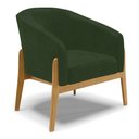 Ver imagem 6 de Poltrona Decorativa Base de Madeira Kit 2 Stella Sintético Pu D03 - D'Rossi