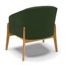 Ver mais imagens de Poltrona Decorativa Base de Madeira Kit 2 Stella Sintético Pu D03 - D'Rossi