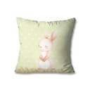 Ver imagem 2 de Kit com 4 Capas de Almofadas Decorativas Páscoa Coelho Cenourinhas