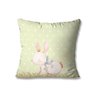 Kit com 4 Capas de Almofadas Decorativas Páscoa Coelho Cenourinhas - 4