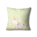 Ver imagem 4 de Kit com 4 Capas de Almofadas Decorativas Páscoa Coelho Cenourinhas