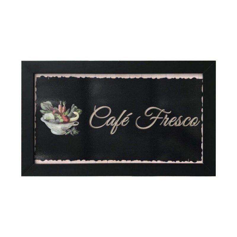 Quadro Decorativo para Cozinha Café Fresco 33X20 - D'Rossi - 1