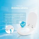 Ver imagem 3 de Tampa de Vaso Poliester Antibacteriano Carrara Branco para Vaso Deca