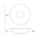Ver imagem 2 de Kit 4 Pratos Fundos Orgânico 21cm Cerâmica Verde 600ml Arauco Porto Brasil