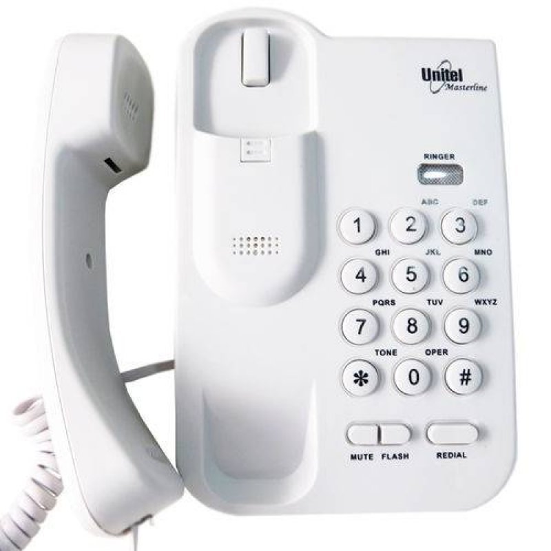 Telefone Unitel Masterline Branco com Chave - 1